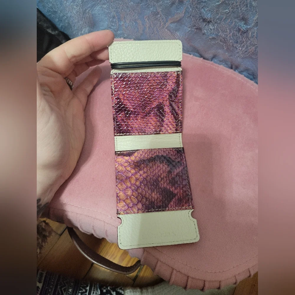 Nwot Torino Leather Company cash genuine crocodile calf skin wallet
